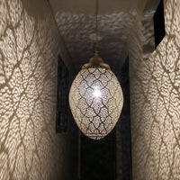 Moroccan Pendant Lamp Brass Fixture