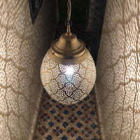 Moroccan Pendant Lamp Brass Fixture