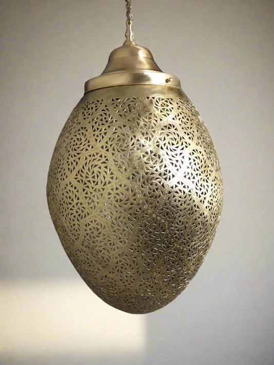 Moroccan Pendant Lamp Brass Fixture
