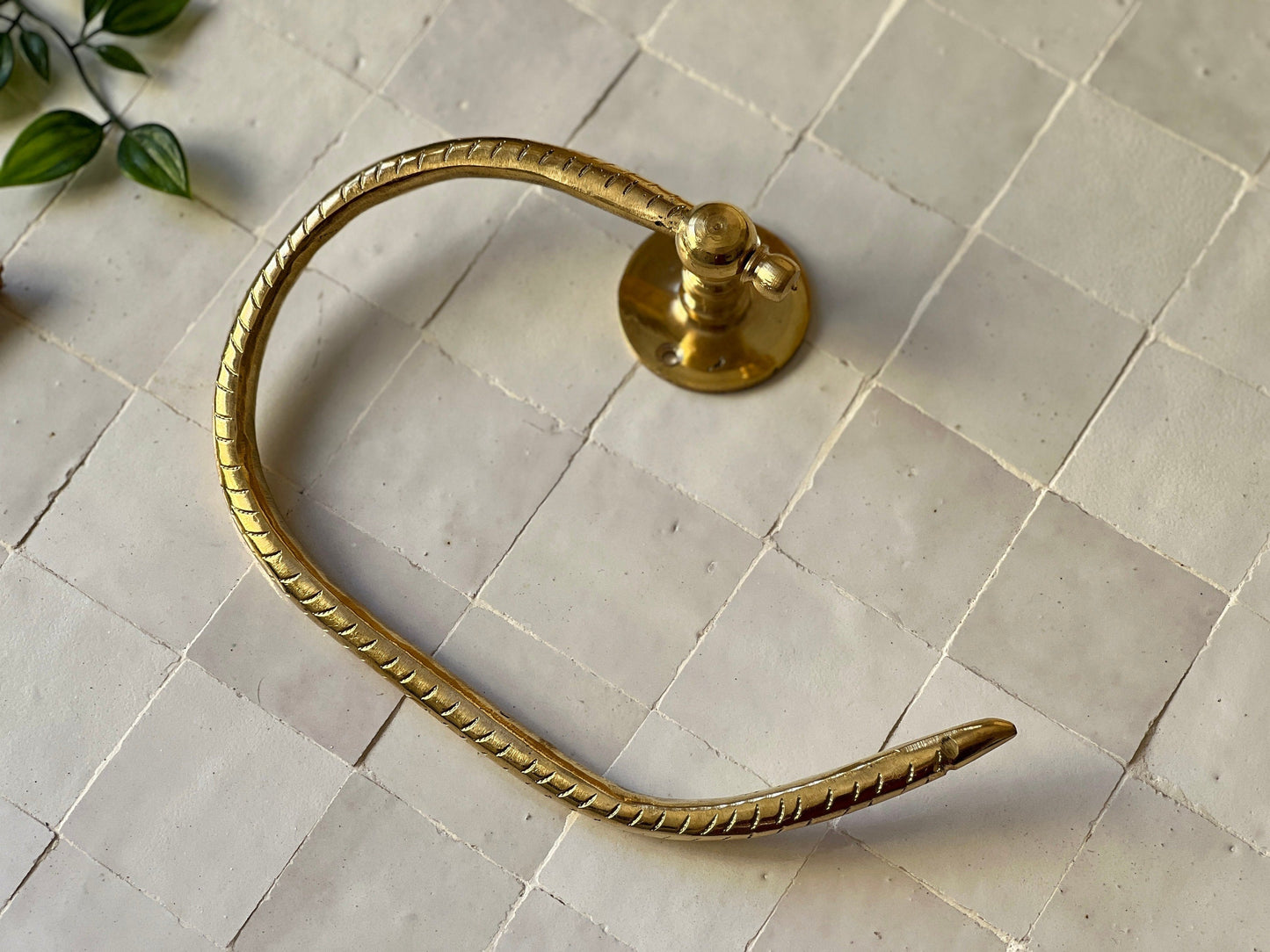 Antique Brass Toilet Paper Holder