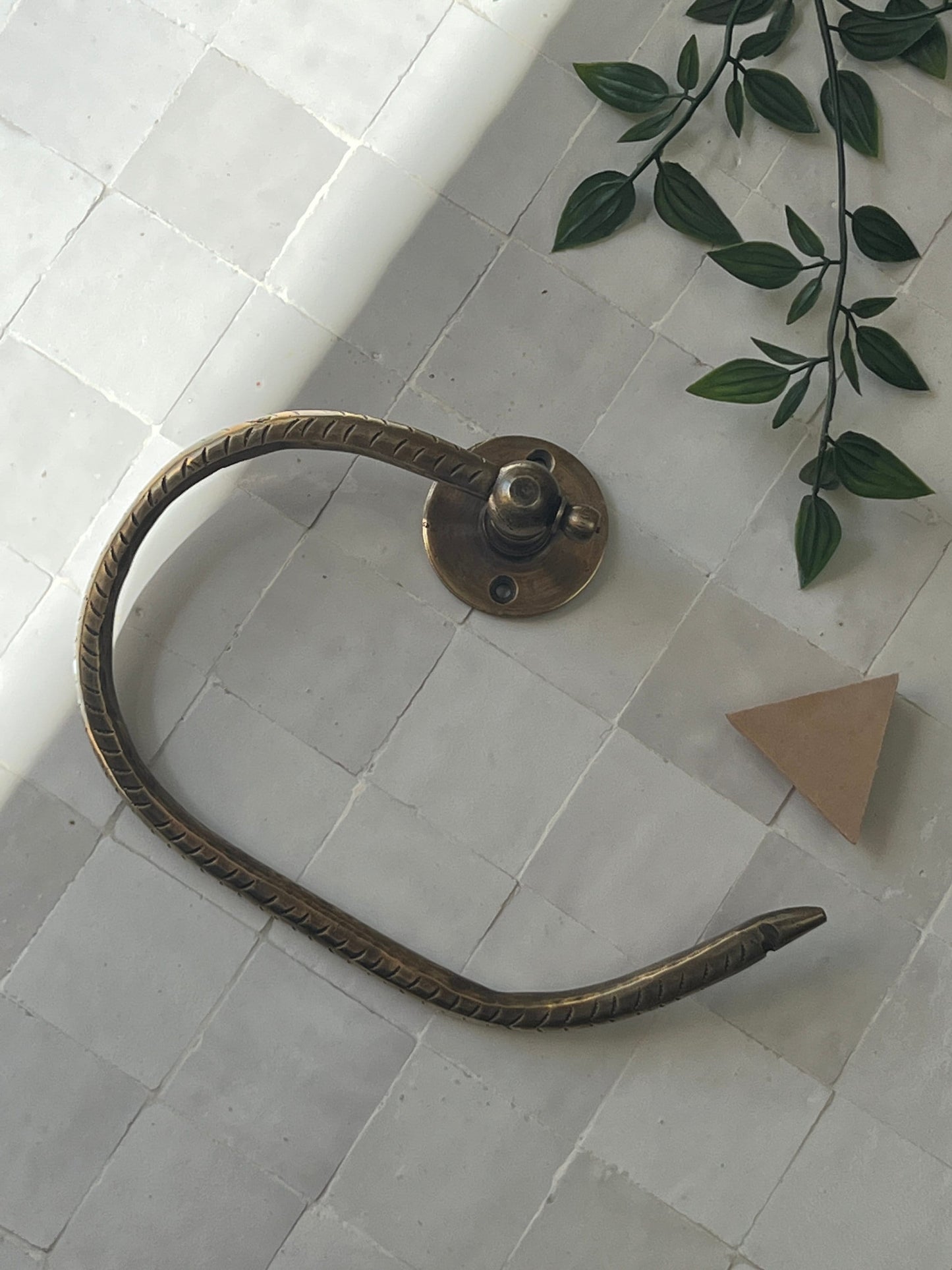 Antique Brass Toilet Paper Holder
