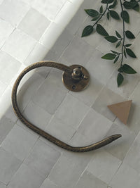 Antique Brass Toilet Paper Holder