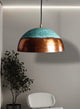 Rustic Copper dome lamp