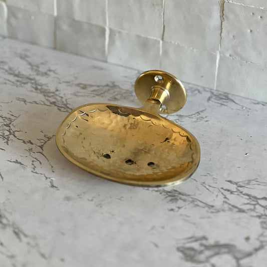 Unlacquered Brass Soap Holder