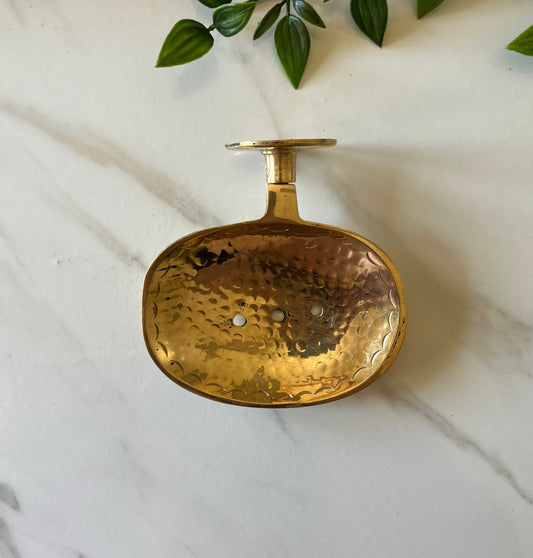 Unlacquered Brass Soap Holder