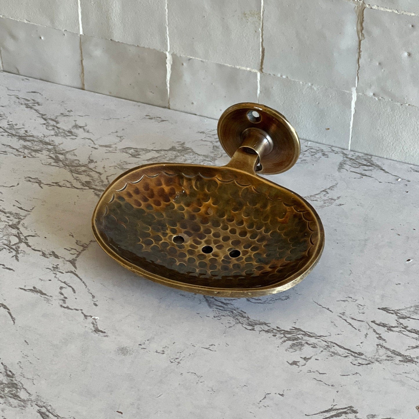 Unlacquered Brass Soap Holder