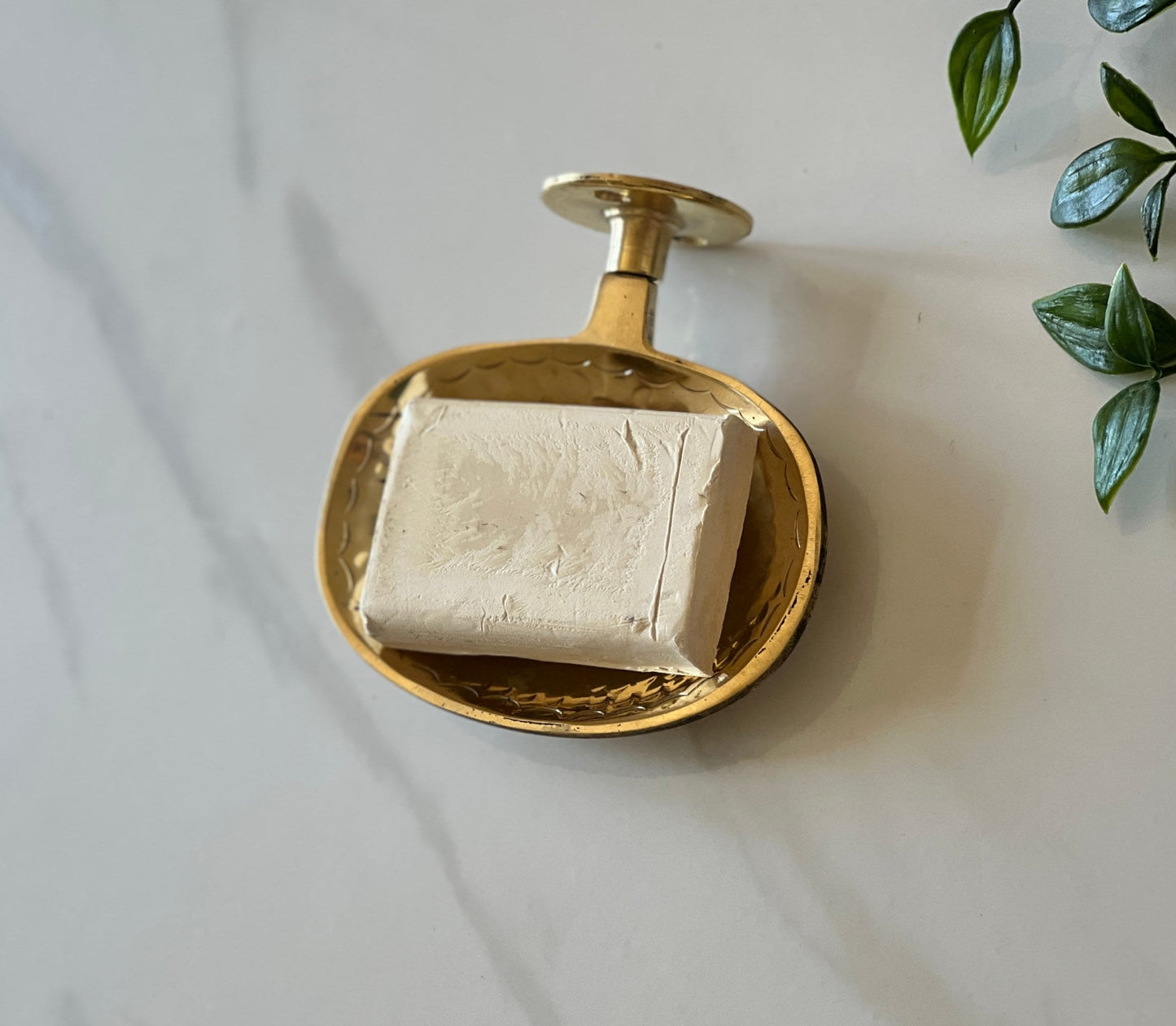 Unlacquered Brass Soap Holder