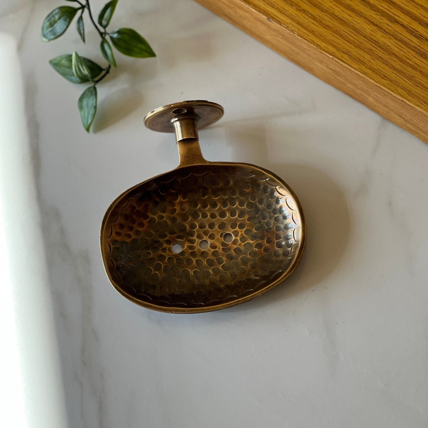 Unlacquered Brass Soap Holder