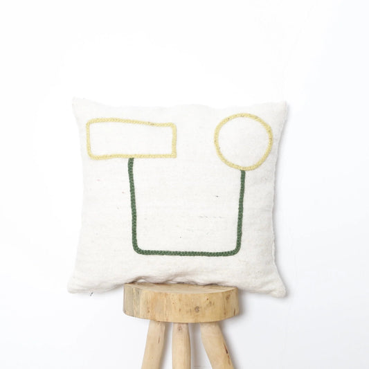 Handwoven Neutral Moroccan Pillow Cover