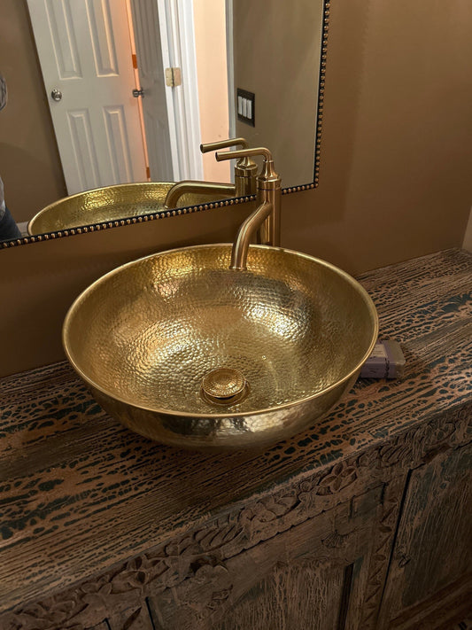 Custom Brass Bathroom Sink