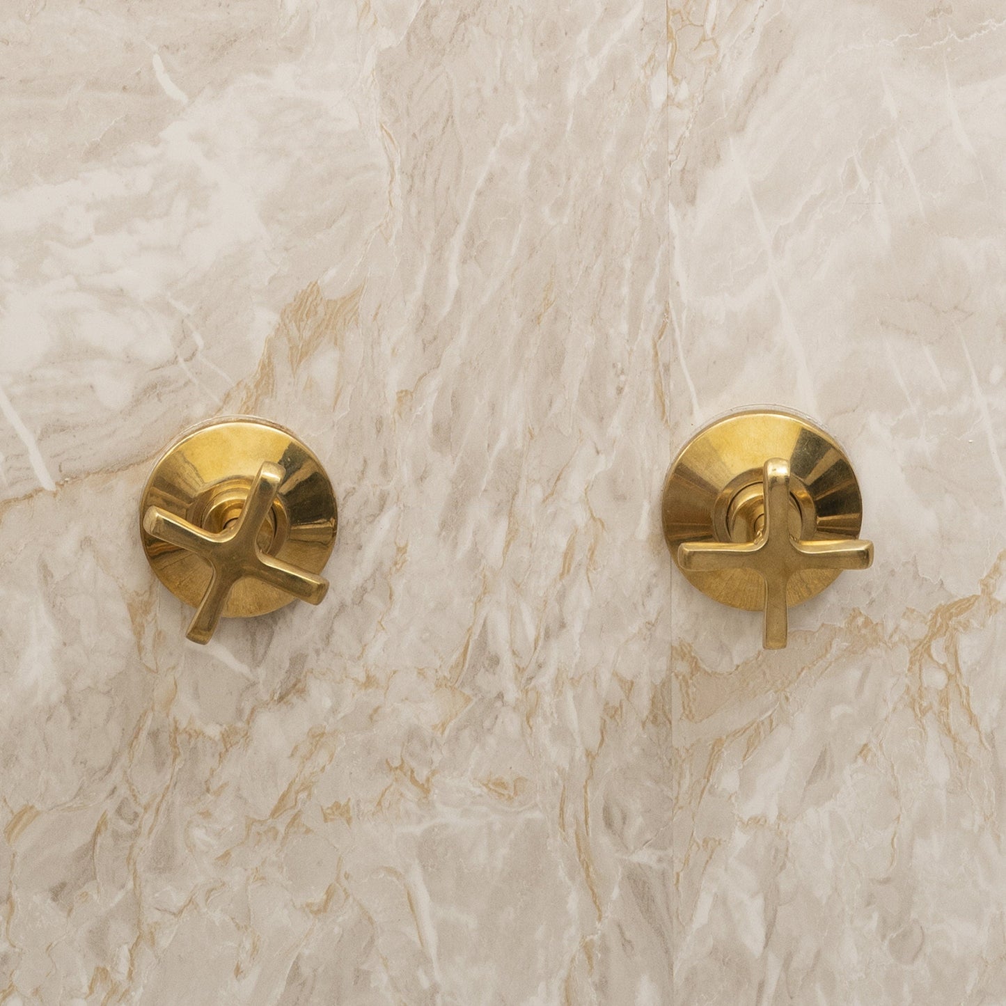 Unlacquered Square Head & Cross Handles