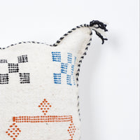 Handcrafted Moroccan Kilim Pillow Cover - Boho Decorative Throw Pillow - Unique Geometric Wool Cushion Cover