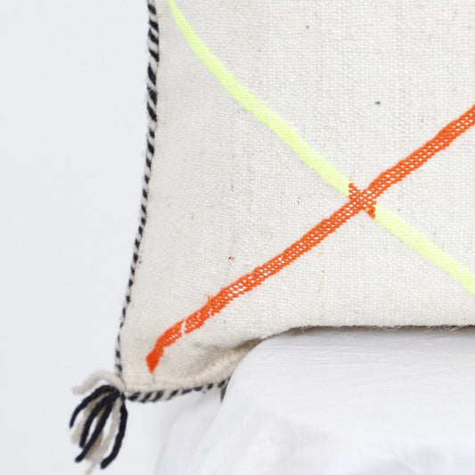 Handmade Kilim Pillow Cover – Moroccan Bohemian Cushion, Colorful Vintage Throw Pillow