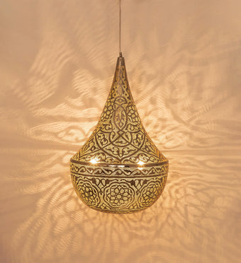 compare product Handmade Moroccan Brass Pendant Light