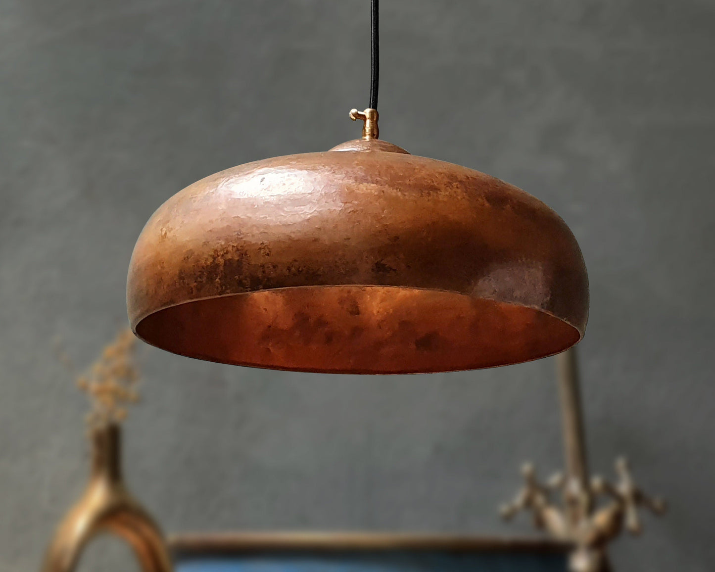 Vintage Copper Pendant Light