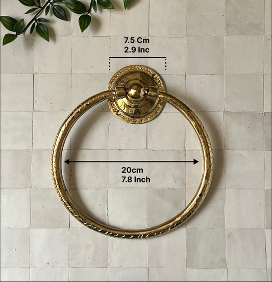 Unlacquered Brass Towel Ring
