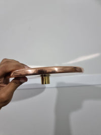 Unlacquered Solid Copper Shower Head