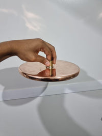 Unlacquered Solid Copper Shower Head