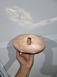 Unlacquered Solid Copper Shower Head