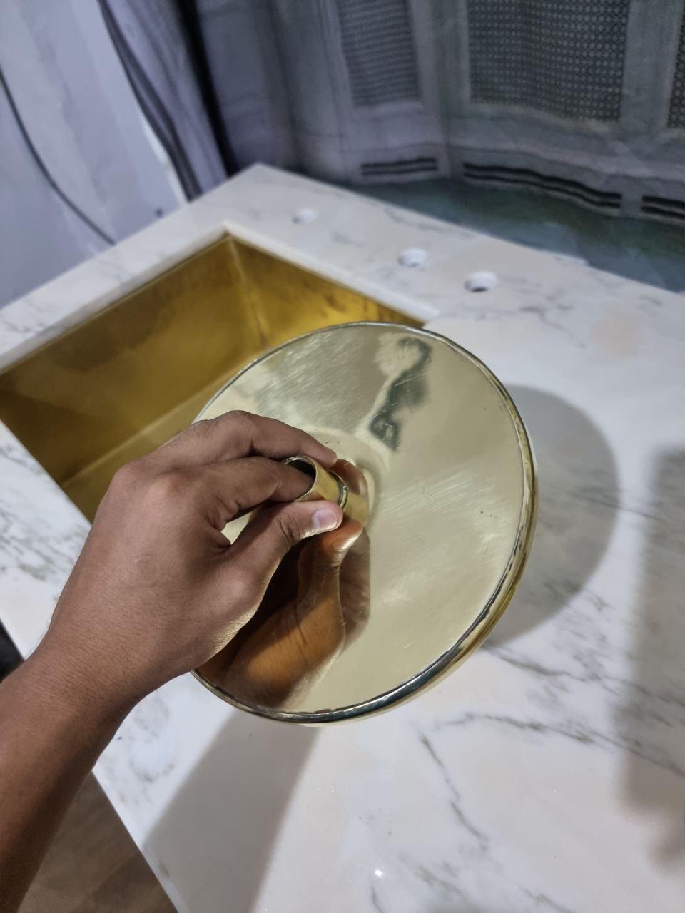 Unlacquered Solid Brass Shower Head