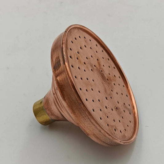 Unlacquered Solid Copper Shower Head
