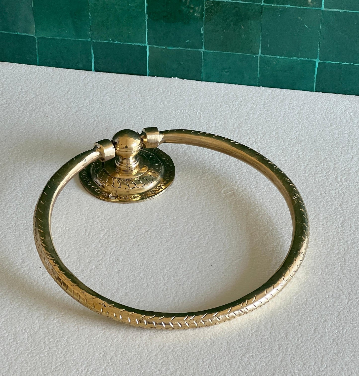 Unlacquered Brass Towel Ring