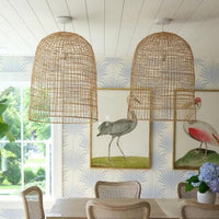 Vintage Rattan Pendant Light