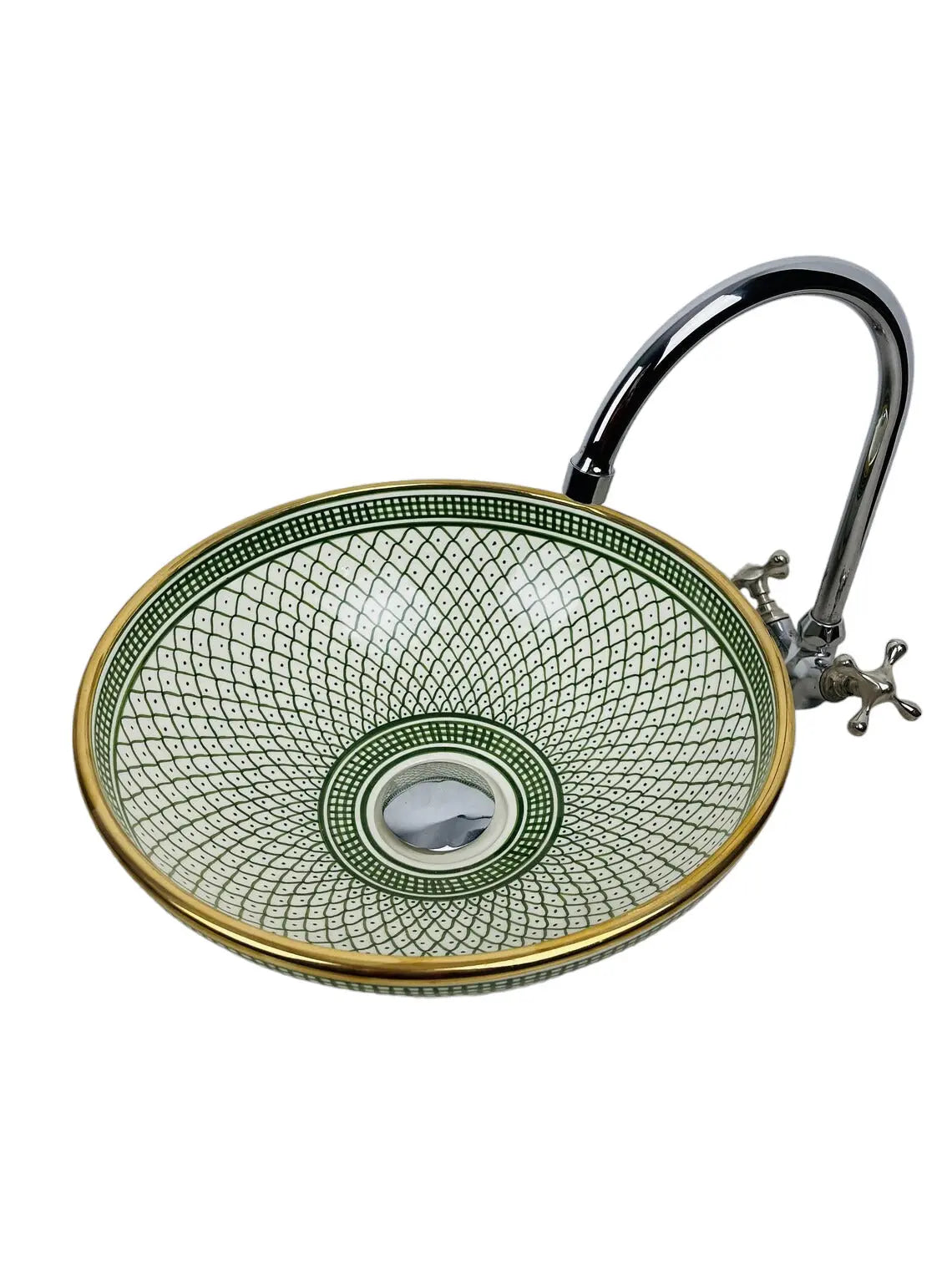 Moroccan Round Sink Gold 14k