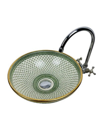 Moroccan Round Sink Gold 14k