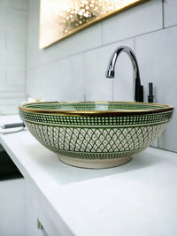 Moroccan Round Sink Gold 14k