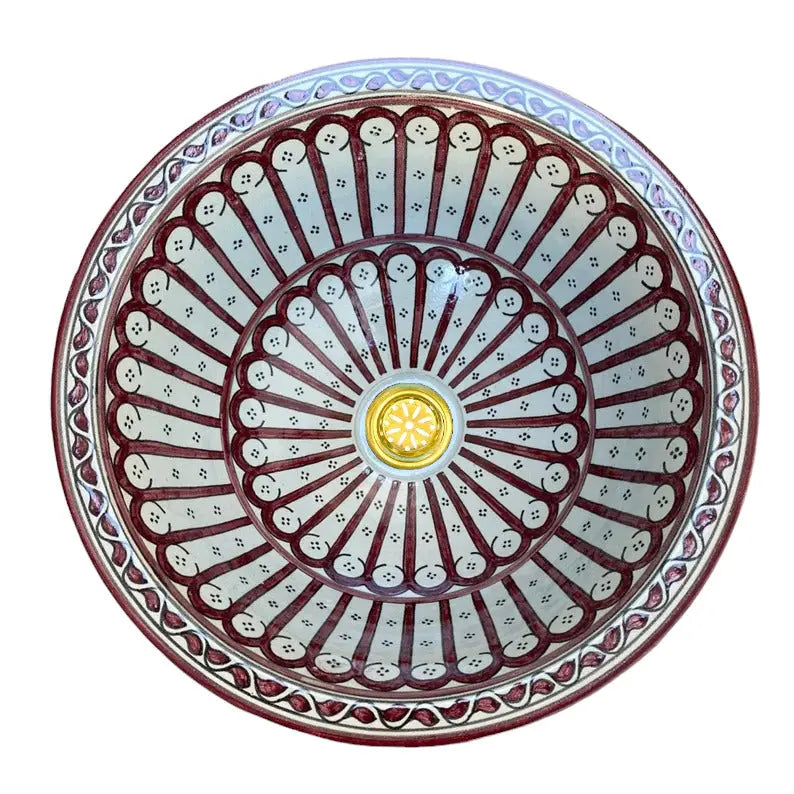 Moroccan Authentic Ceramic Bowl Sink
