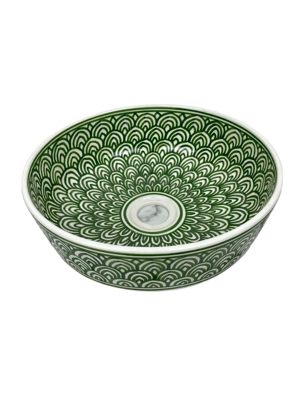 Round Hand Painted Washbasin