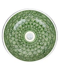 Round Hand Painted Washbasin