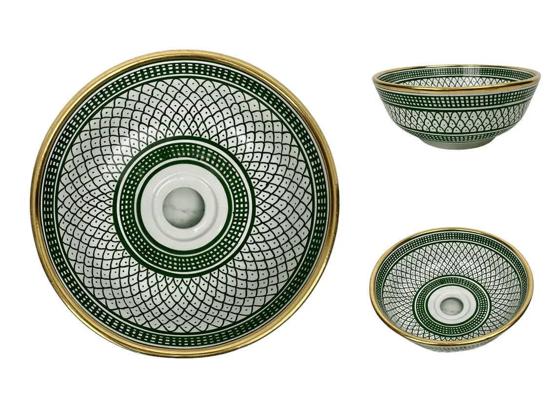 Moroccan Round Sink Gold 14k