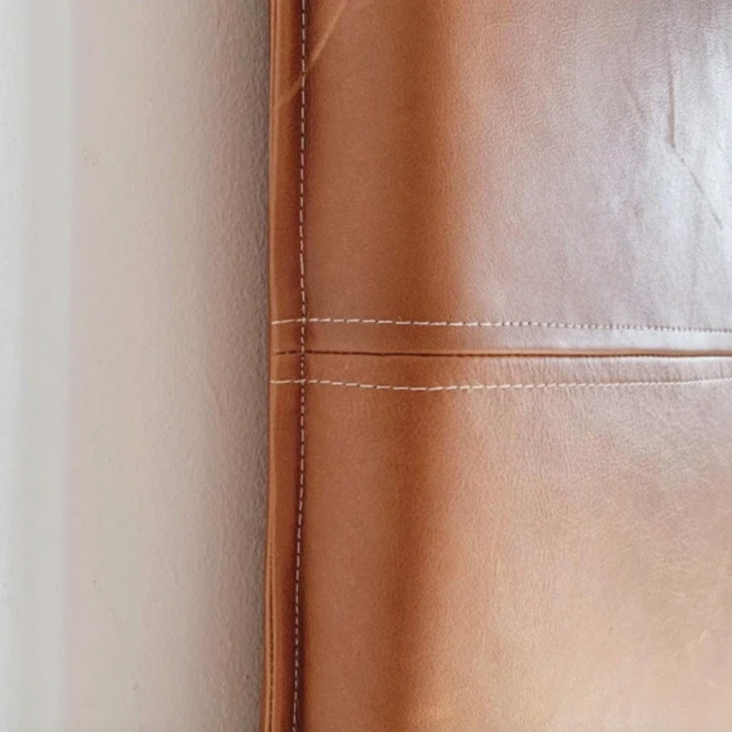 Wall Hanging Leather Headboard - Custom Made