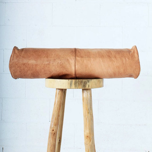 Assrou Moroccan Leather Pillow - Custom Made