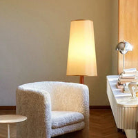 Wabi-Sabi Solid Wood Floor Lamp-Corner Standing Light for Living Room, Bedroom & Cafe Decor