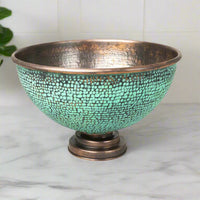 Round Patina Copper Sink