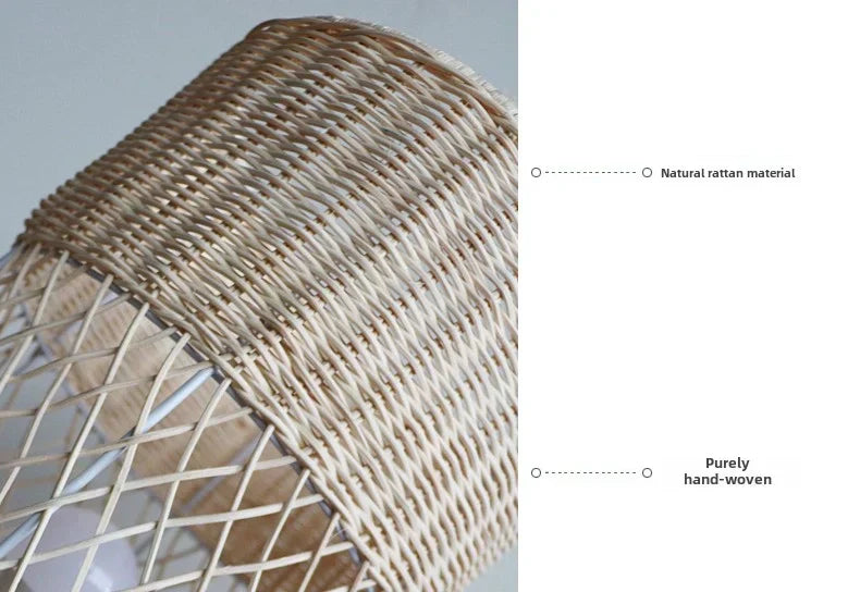 Handcrafted Rattan Floor Lampshade - Natural Lighting for Cozy & Stylish Interiors