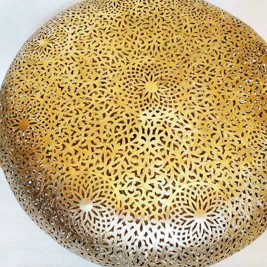 Handforged Moroccan Brass Lampshade - Custom Made