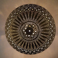 Moroccan Brass Ceiling Lampshades
