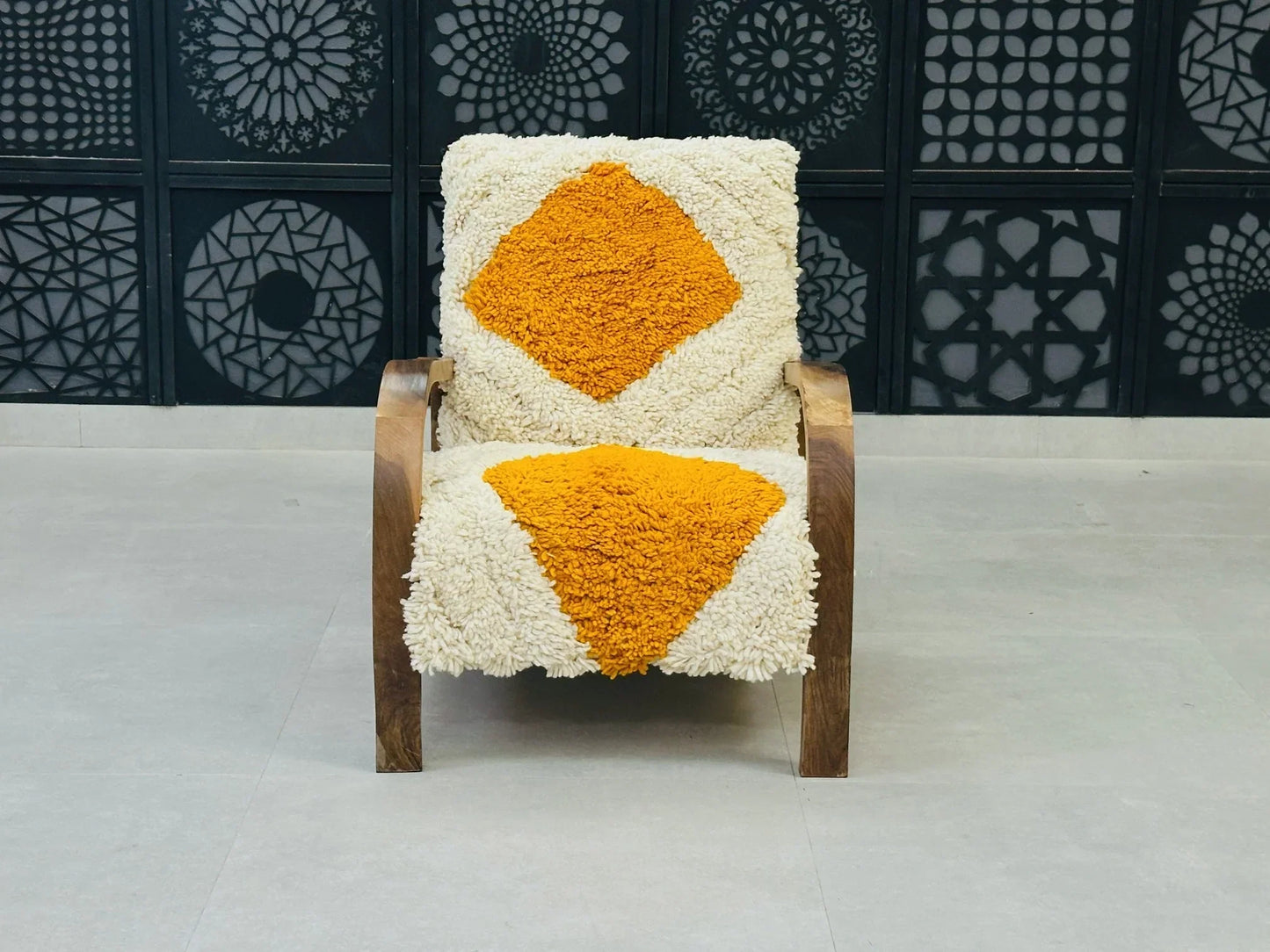 Moroccan wool chair
