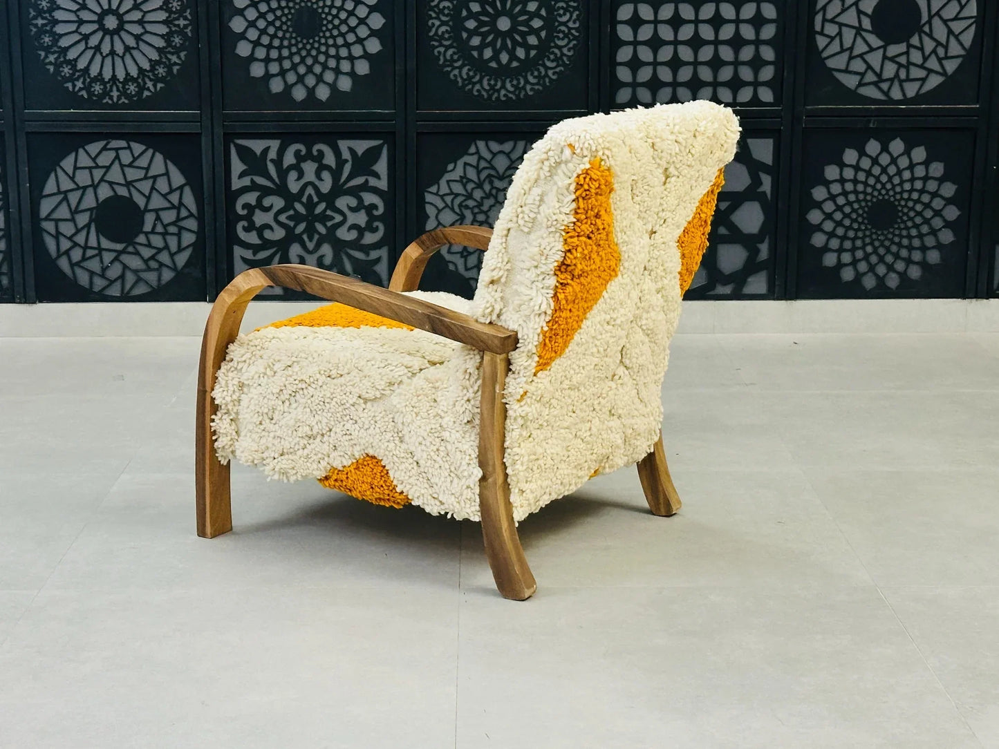 Moroccan wool chair