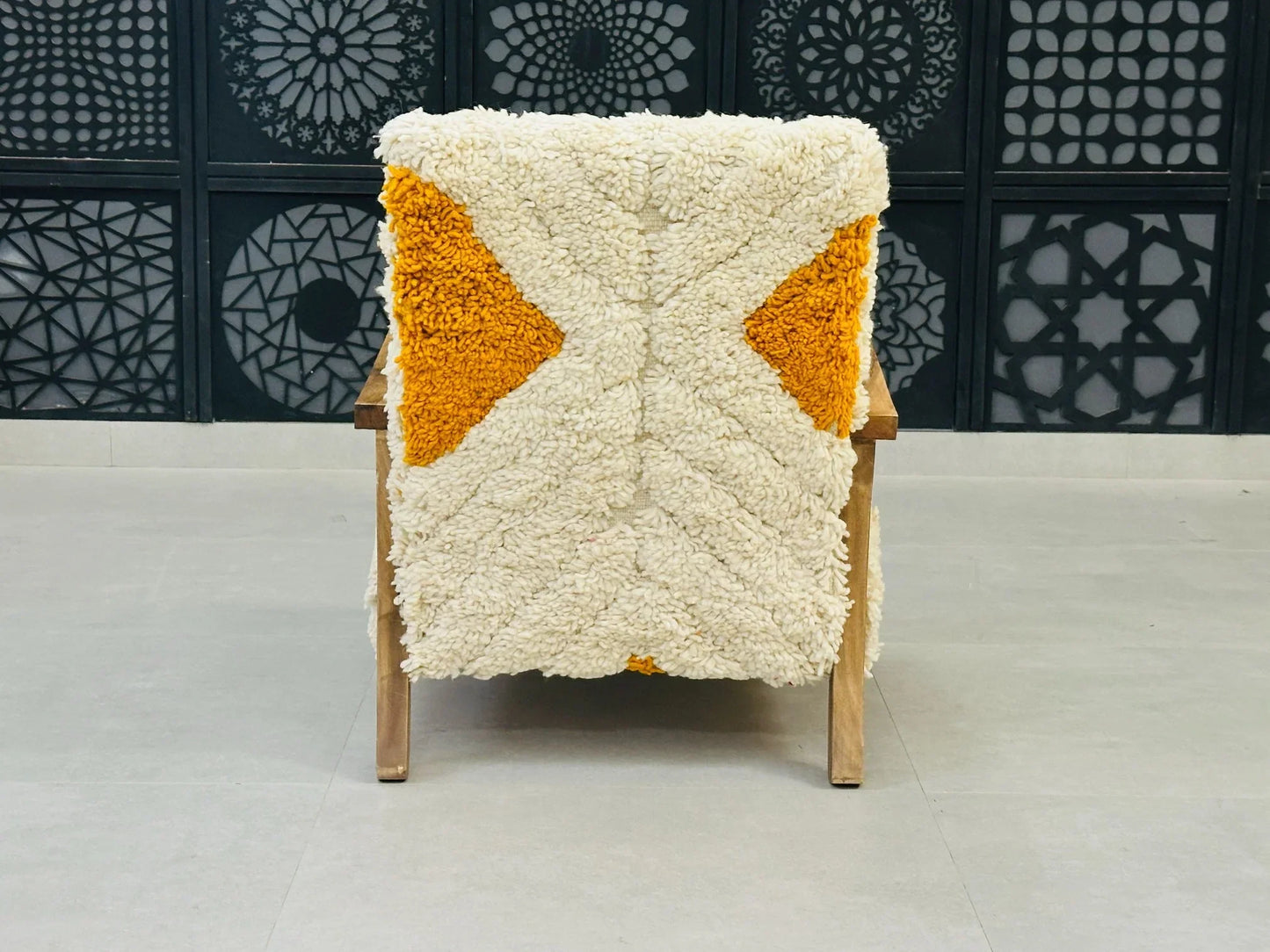 Moroccan wool chair