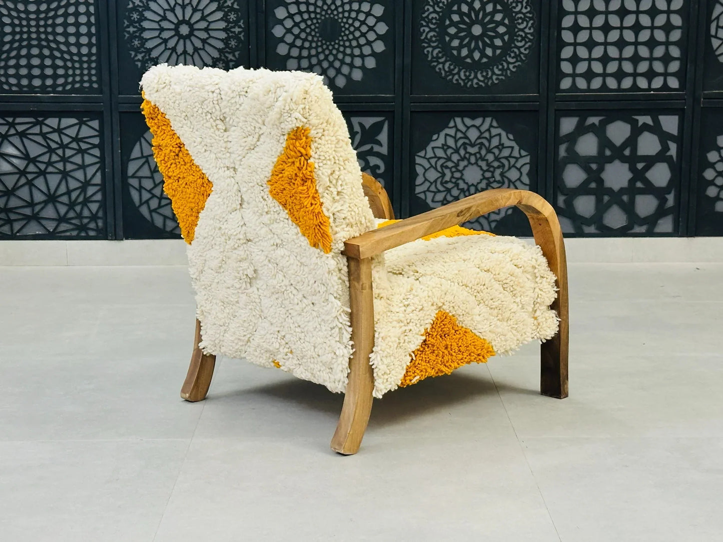 Moroccan wool chair