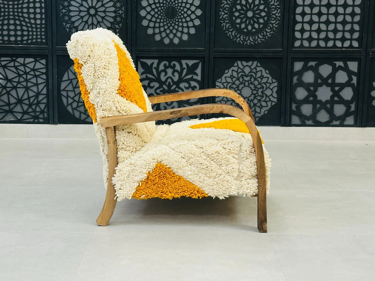 Moroccan wool chair