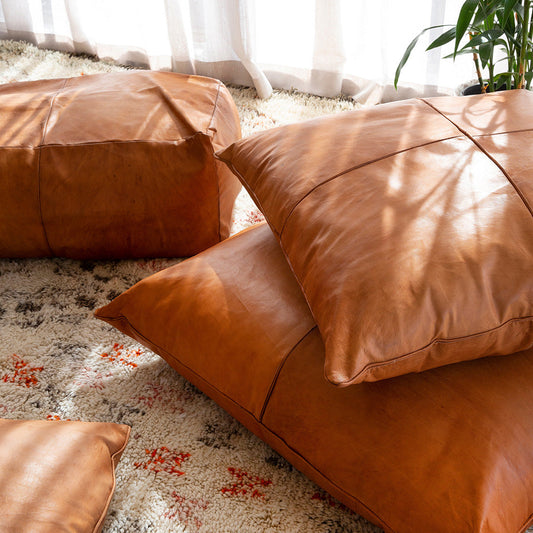 Adlis Moroccan Leather Pillow - Custom Made
