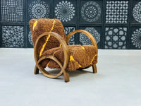 Chic moroccan walnut wood