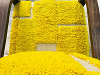 Custom Yellow moroccan walnut wood Chair