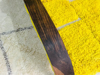 Custom Yellow moroccan walnut wood Chair